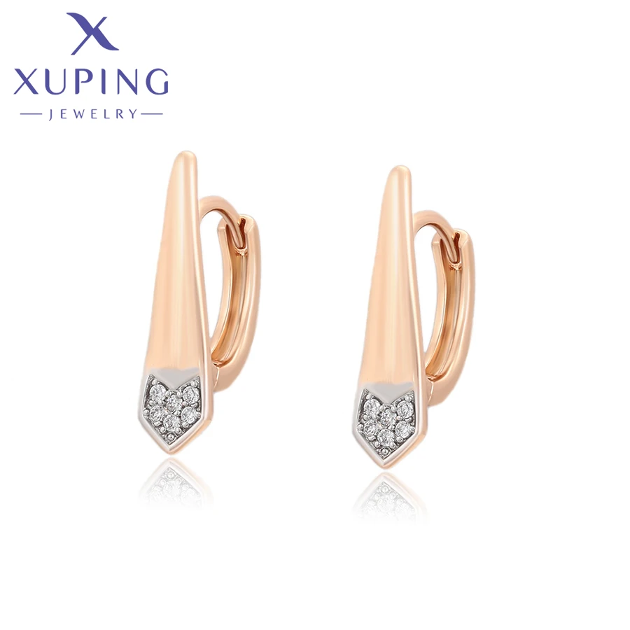 Женские позолоченные серьги-кольца Xuping