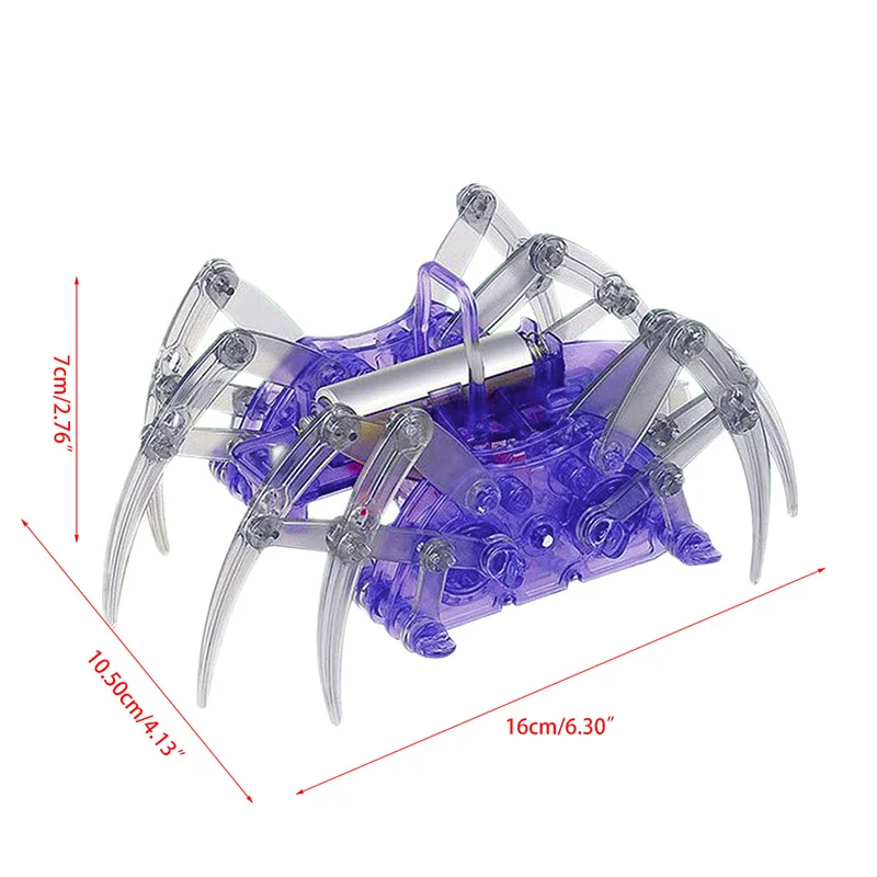 DIY Spider Robot Scientific Experiment Toys DIY Spider Robot For Children Electric Robots Toy Educational Assembles Toys Kits