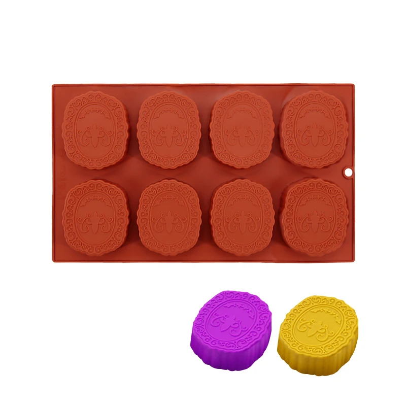 8 полостей Morning Glory Clock Crown Mousse Fondant Tools силиконовая форма для мыла Желейная формы