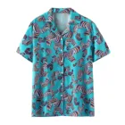 Рубашки мужские, летние, с гавайским принтом, с коротким рукавом, дышащая, для отдыха, вечевечерние, отпуска, M11, 2021