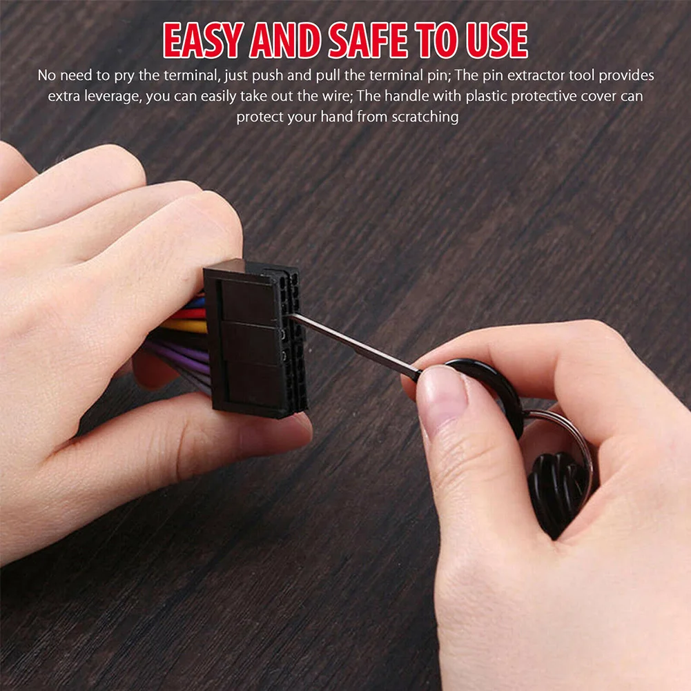 

39pcs Wire Terminal Removal Car Auto Electrical Wiring Crimp Connector Pin Needle Ejector Stainless Steel Kit