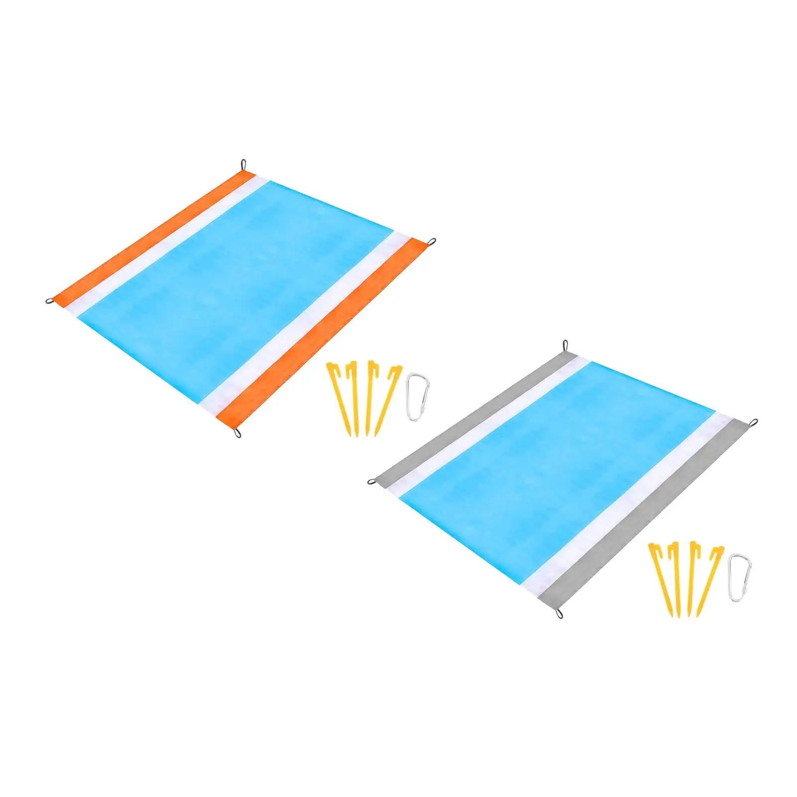 

Large Beach Towels Mat Anti Sandproof Beach Waterproof Beach Blanket Oversized Pocket Picnic 4 Anchor Wind Prevent Sand Proof