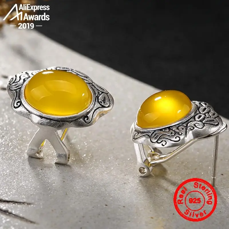 Серьги из серебра 925 пробы с искусственным драгоценным камнем|Серьги-подвески| |