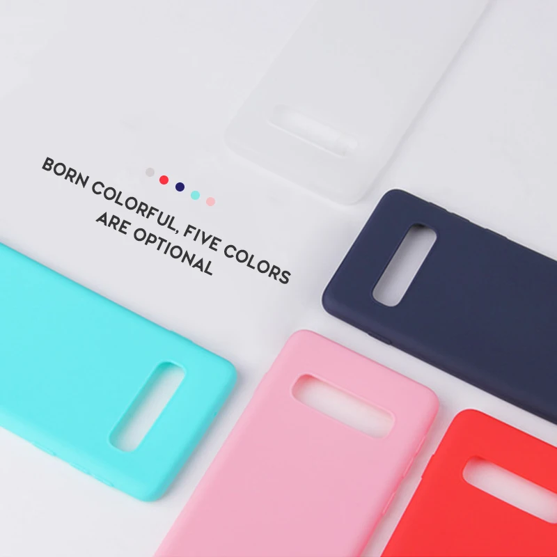 Soft Silicone Candy Cover Phone Case For Samsung Galaxy Note 8 9 CaseFor A7 A9 A8 2018 S10 Plus S10e S8 S9 Cases |