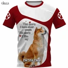 Футболка CLOOCL мужская с принтом собаки Шиба-ину, Модная стильная одежда в стиле Харадзюку, уличная одежда с короткими рукавами для собак, топы