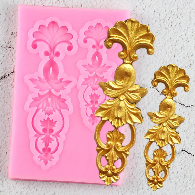 Силиконовые формы для украшения торта силиконовые тортов листья помадка