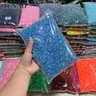 JUNAO оптовая продажа 2 мм 3 мм 4 мм 5 мм 6 мм Сапфировая Желейная смола без горячей фиксации Стразы в круппосылка Стразы для ногтей с плоской задней стороной кристаллы