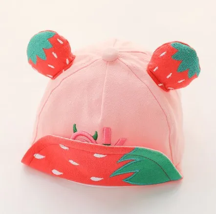 

Korean Summer New Baby boy girl hats Watermelon baseball caps breathable mesh cap children's sun hat cute kids Hip Hop