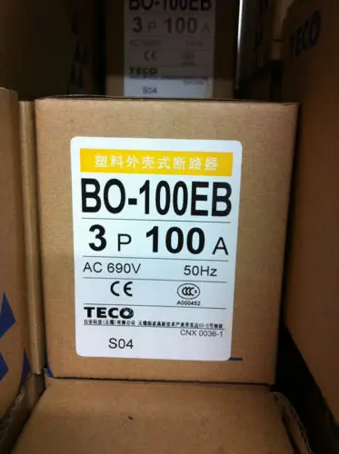 Новый TECO BO-100EB 3P 100A автоматический выключатель # exp | Безопасность и защита