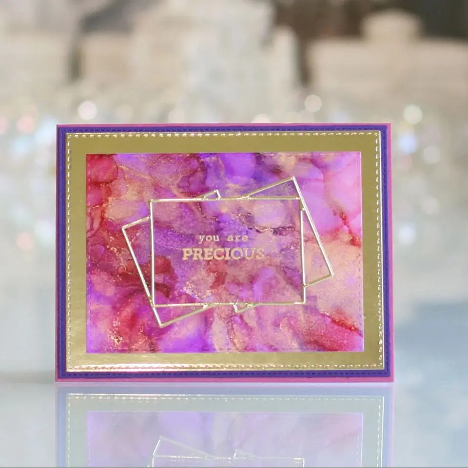 

Geometry Cutting Die Metal Embossing Paper Art Handmad Scrapbooking Photo Album Template DIY Geometric Stencils for Decor