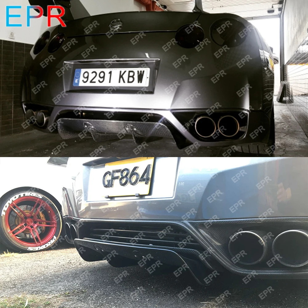 Для Nissan GTR R35 фунтов лёгкий нейлоновый трос Стиль углеродного волокна задний