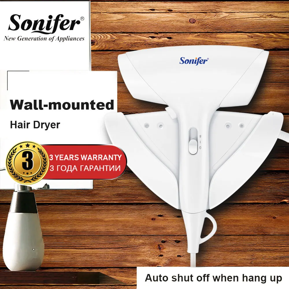 Настенный мощный Фен для волос 1800 Вт отеля бытовой Быстросохнущий стайлер