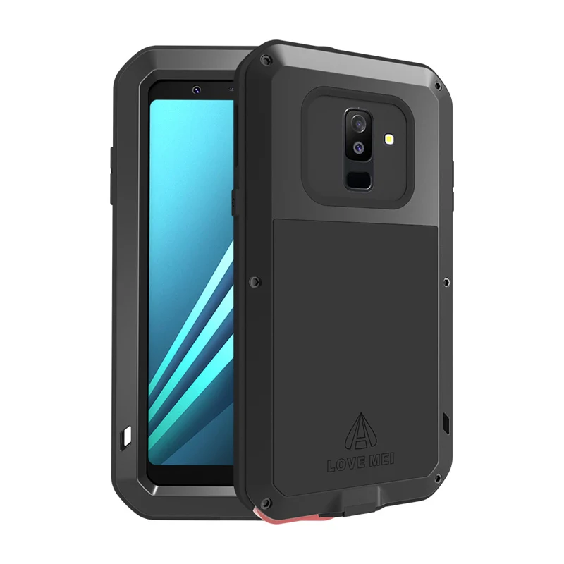 Противоударный чехол для samsung Galaxy A6 2018 металлический Fundas Plus Capa Armor телефона против