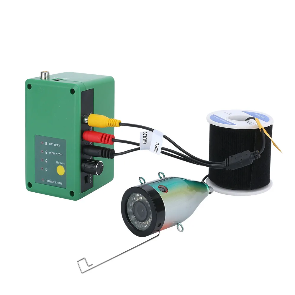 

Fish Finder Underwater Fishing Camera HD DVR 1280*720 Screen Double Lamp 1080P 15m/30m Camera for Fishing 16GB Recording