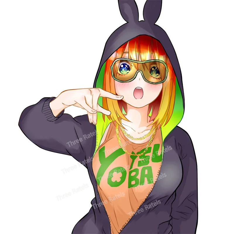 Автомобильная наклейка Three Ratels E786 Yotsuba Nakano-gotoucan no Hanayome для велосипеда мотоцикла