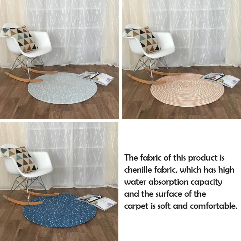rope woven round rug bedroom living room carpet room decor bath mat coffee table carpets washable floor floor mat computer chair free global shipping