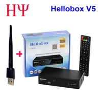 10pcs hellobox v5 satellite receiver recept dvb s2 full hd dvbs2 powrvu biss support 3g modem cccam satellite tv receiver