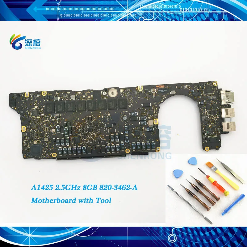 Протестированная материнская плата A1425 для Macbook Pro Retina 13 3 &quot основная I5 2 5 ГГц 8 Гб