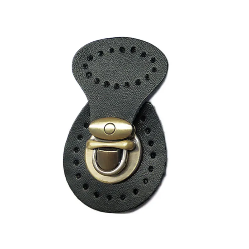 

1pcs/lot Bag Buckle Mortise Lock Hardware Accessories for Handmade DIY Patchwork Bags Lock Self-Restraint Quality Cowhide