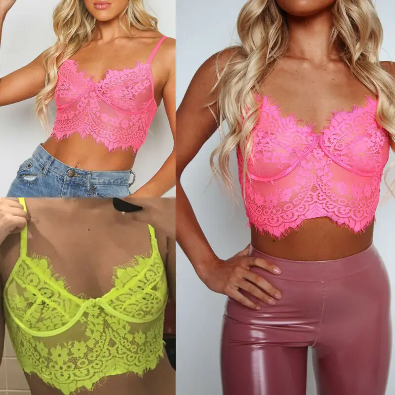 Сексуальное женское нижнее белье Babydoll кружевной жилет бюстгальтер без косточек