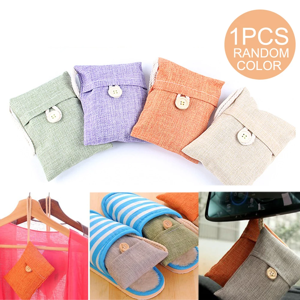 1 х мешочек из бамбукового угля домашний освежитель воздуха с активированным