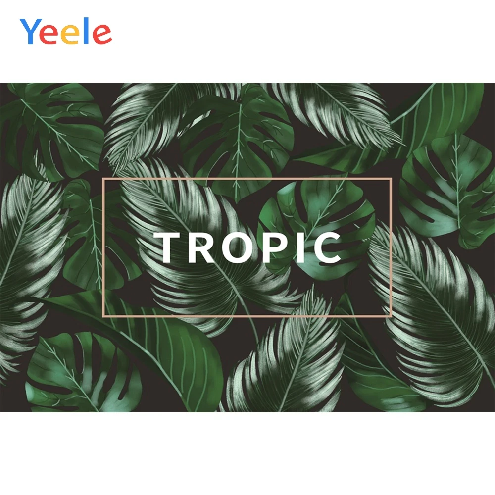 Фоны для фотосъемки Yeele тропические растения яркие цвета люу вечерние лето