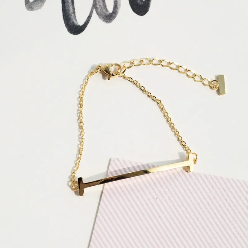 YUN RUO модный розовый Золотой Классический смайлик браслет женщина подарок на день