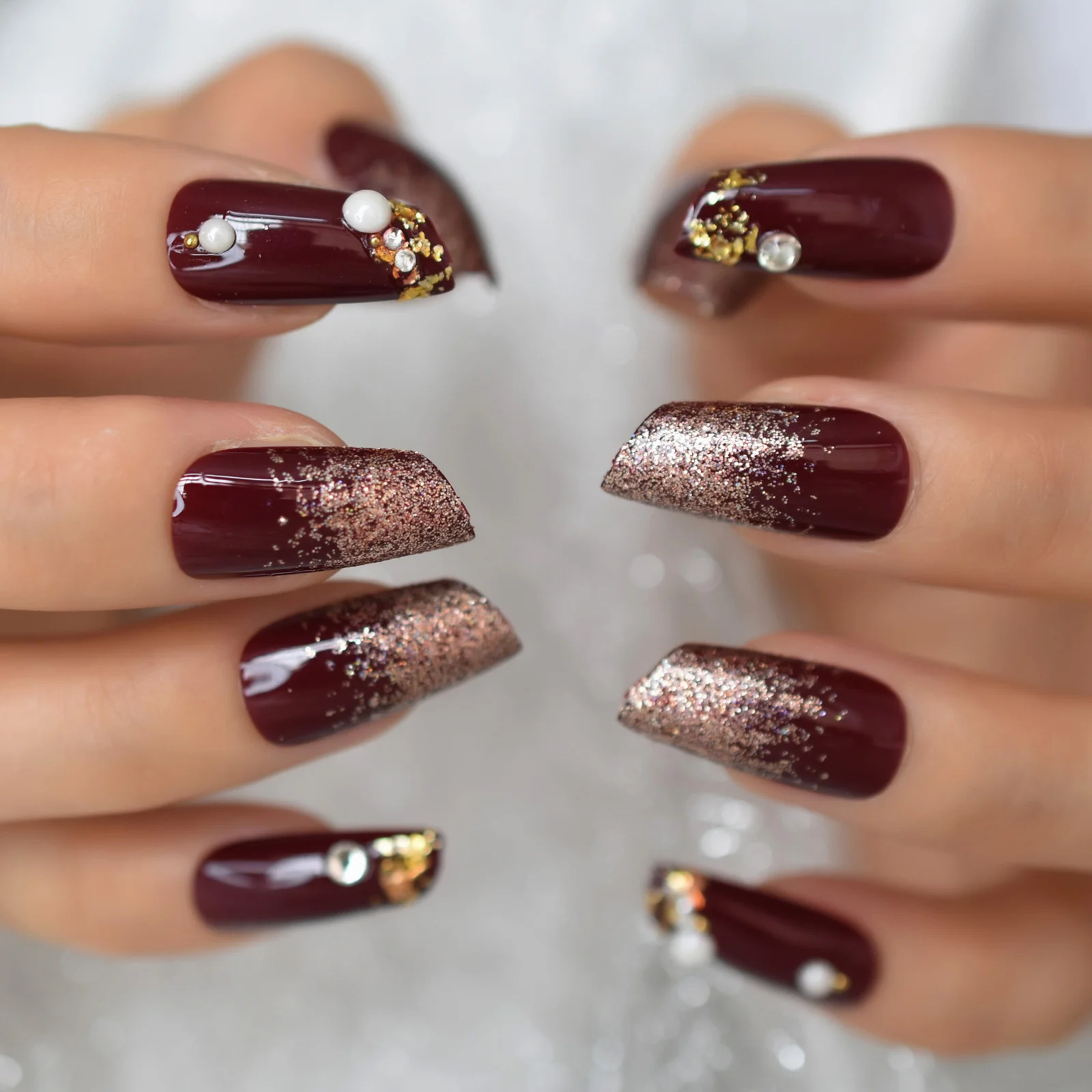 Коническая резка Длинные накладные ногти деформация крутой - Цена: 175,82 руб.