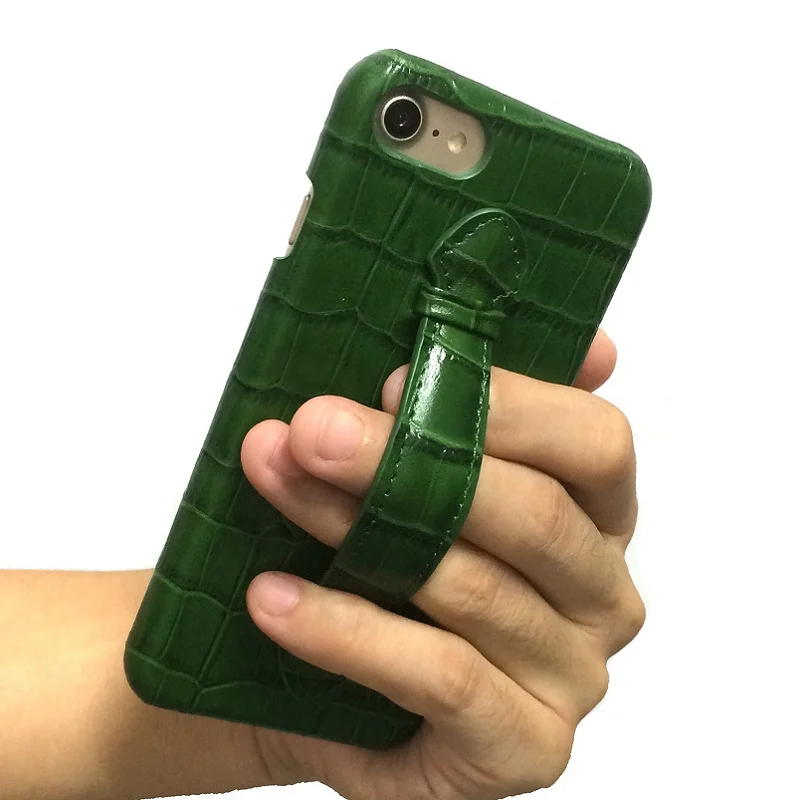 Solque чехол из натуральной кожи с ремешком на руку для iPhone SE 2020 SE2 7 8 Plus Роскошный