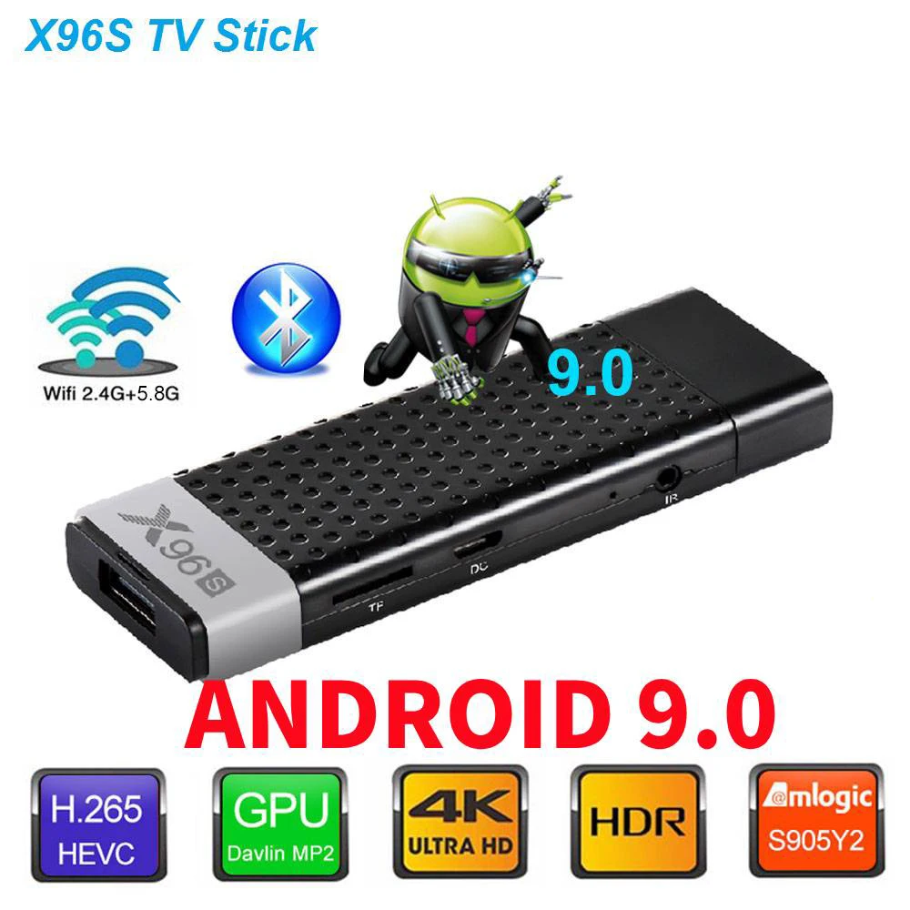 X96S Android 9,0 4GB32GB tv Box Phone AIRPLAY/DLNA Ultra HD 4K tv Stick 2,4G/5G wifi BT4.2 USB3.0 Smart медиаплеер приставка