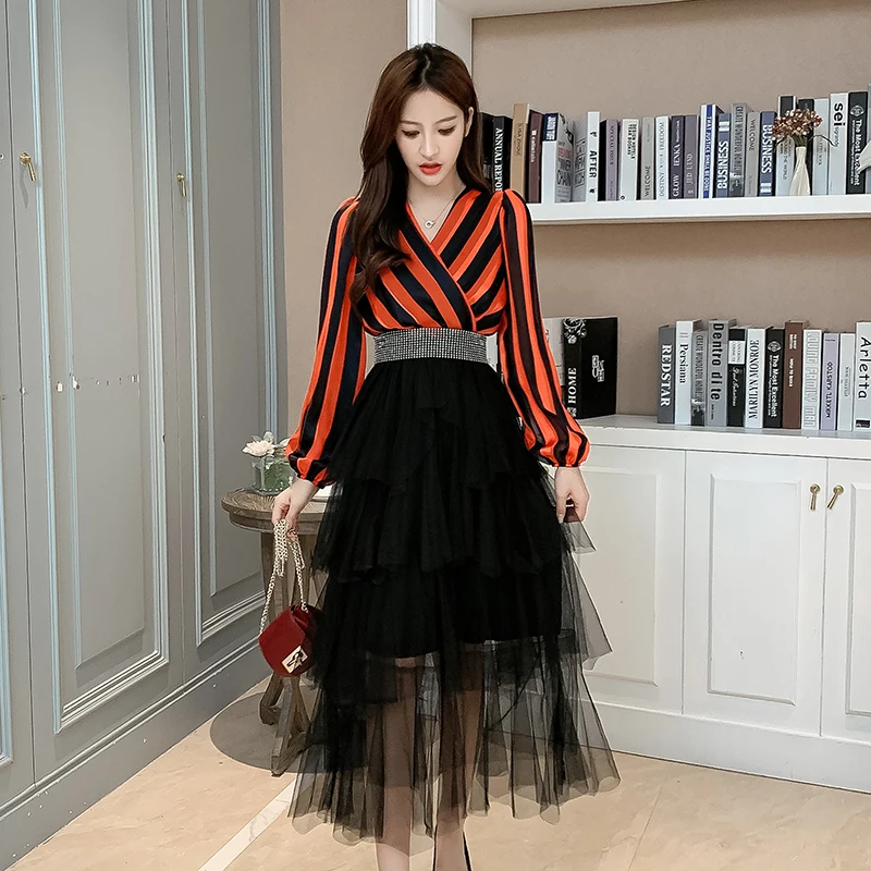 

Elegant Mesh Fairy Skirt Spring and Summer New Fashion Women's Party Party Dress 2020 Dress for Women