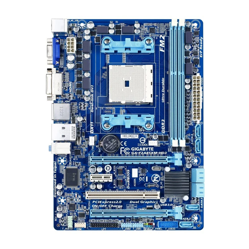 

GA-F2A85XM-HD3 для GIGABYTE Socket FM2 AMD A85X материнская плата для настольного ПК DDR3 64 Гб 8 ×SATA III USB3.0 HDMI Micro ATX с UEFI BIOS