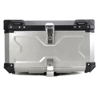 100l 80l universal motorcycle rear top luggage case storage tail toox box waterproof trunk key lock toolbox aluminum accessory