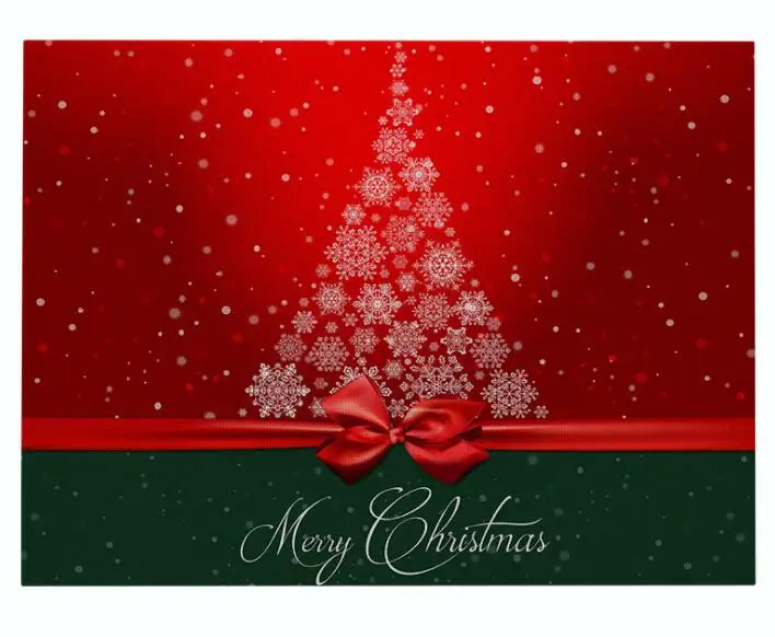 color16 INS Merry Рождественская елка настольное коврик коврики под посуду на стол Кухня Салфетки сервировочные каботажное судно рождественские украшения для дома панель прямоугольной формы - Цвет: color16