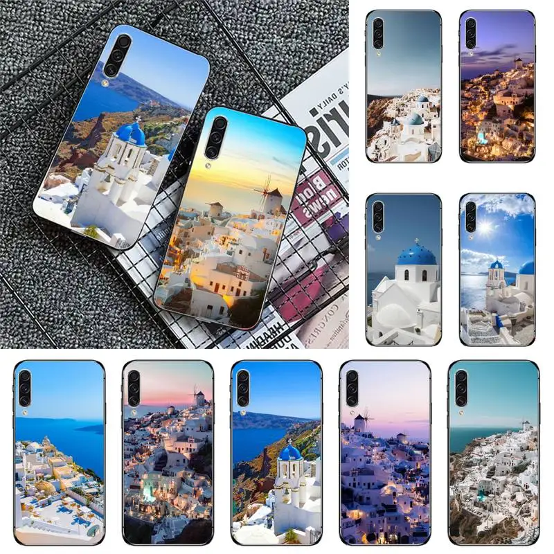 

Oia Santorini Greece Church Phone Case For Samsung galaxy A S note 10 7 8 9 20 30 31 40 50 51 70 71 21 s ultra plus