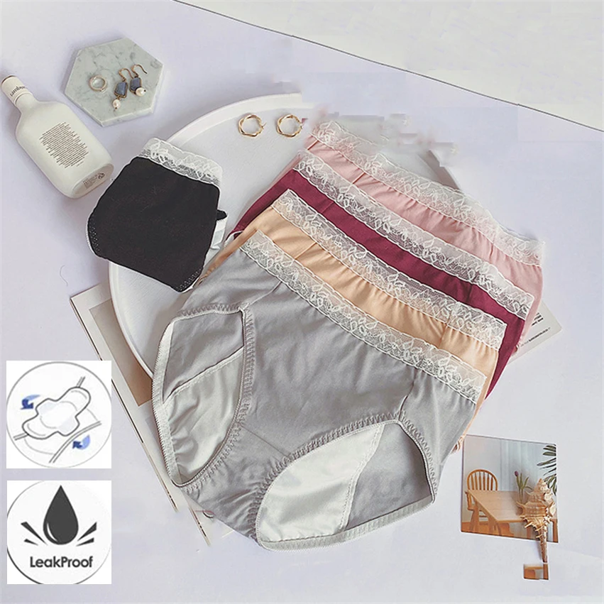 

Panties for Menstruation Women's Menstrual Panties Plus Size Culottes Menstruelles Lace Menstruales Femme Culottes Menstruelles