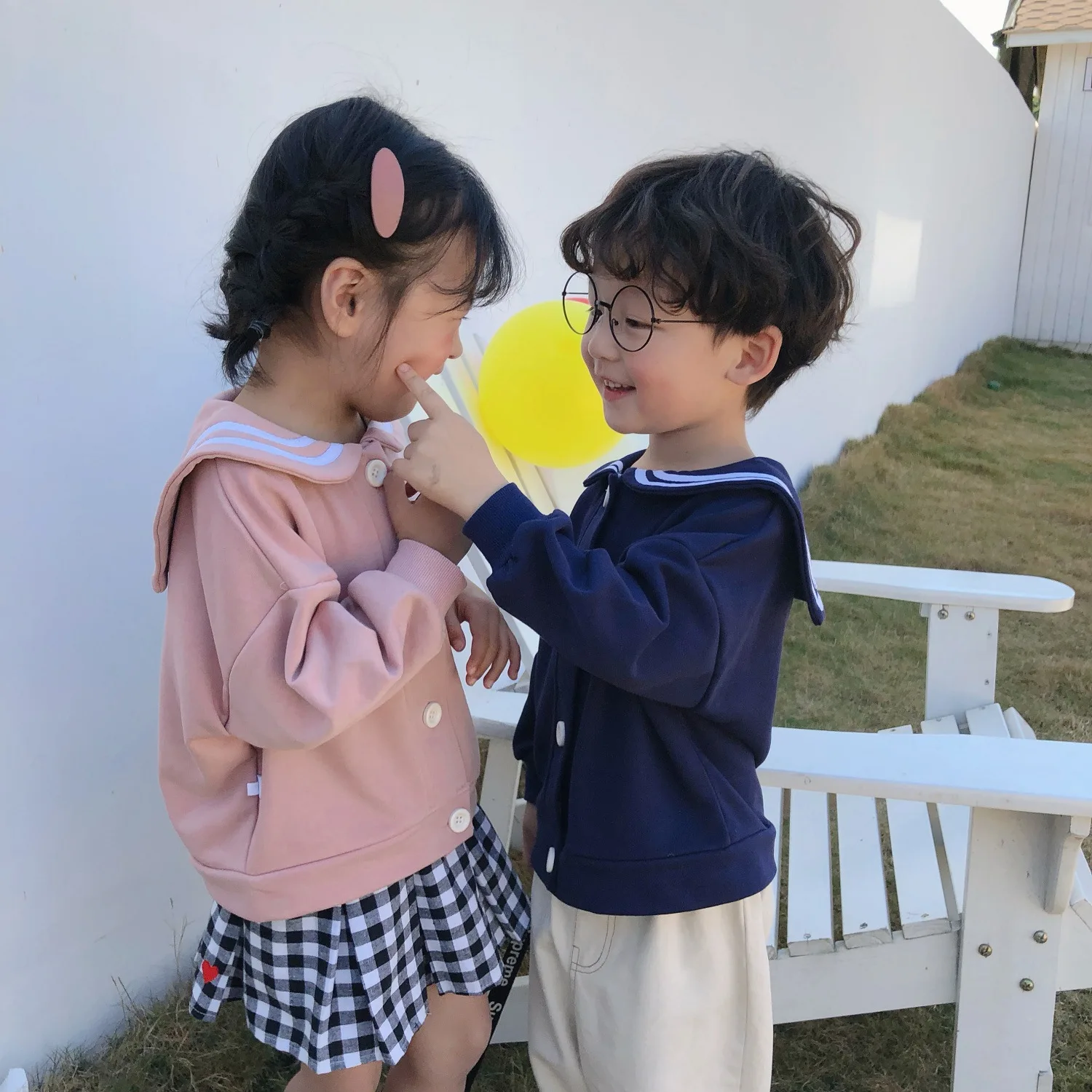 Весенне осенние детские повседневные куртки с матросским воротником и героями