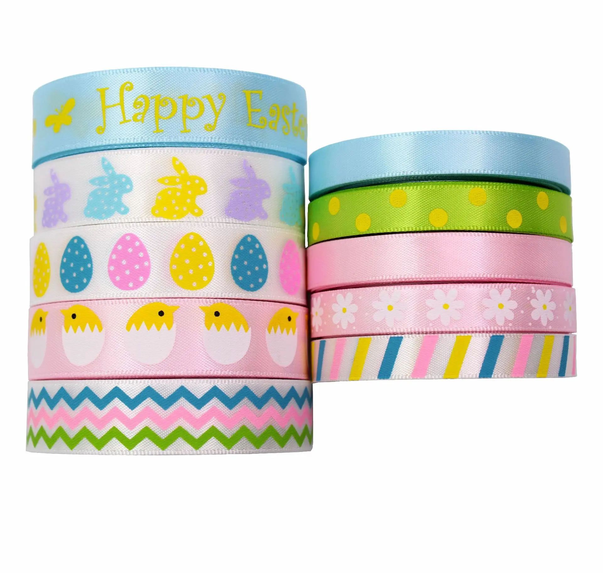 2-5 ярдов Пасхальная лента Подарочная коробка для влюбленных упаковка фестиваля