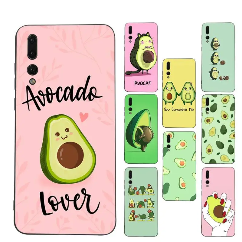 

Cute Fruit Avocado Phone Case Soft Silicone Case For Huaweip30lite p30 20pro p40lite P30 Capa