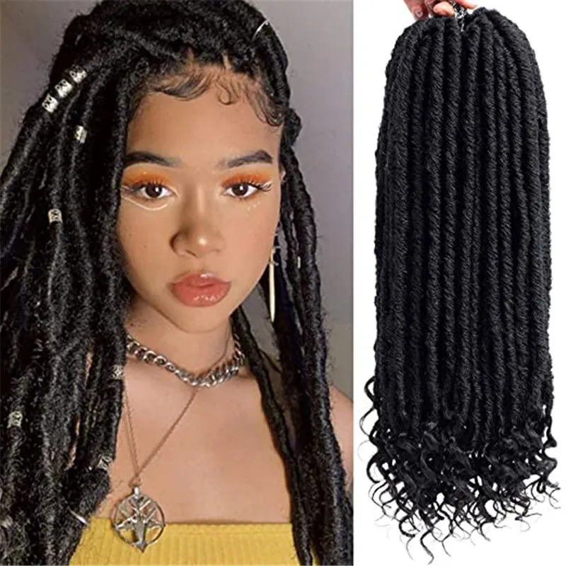 Богиня искусственные локоны в стиле Crochet волосы прямые богиня Locs с вьющимися