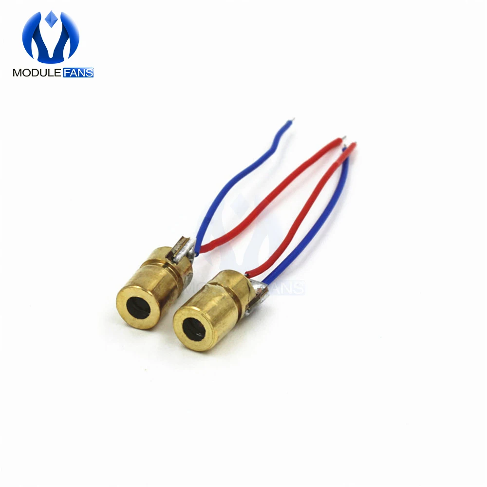 Головка из красной меди точечный модуль лазерного диода нм 6 мм 3 в 5 мВт шт. |