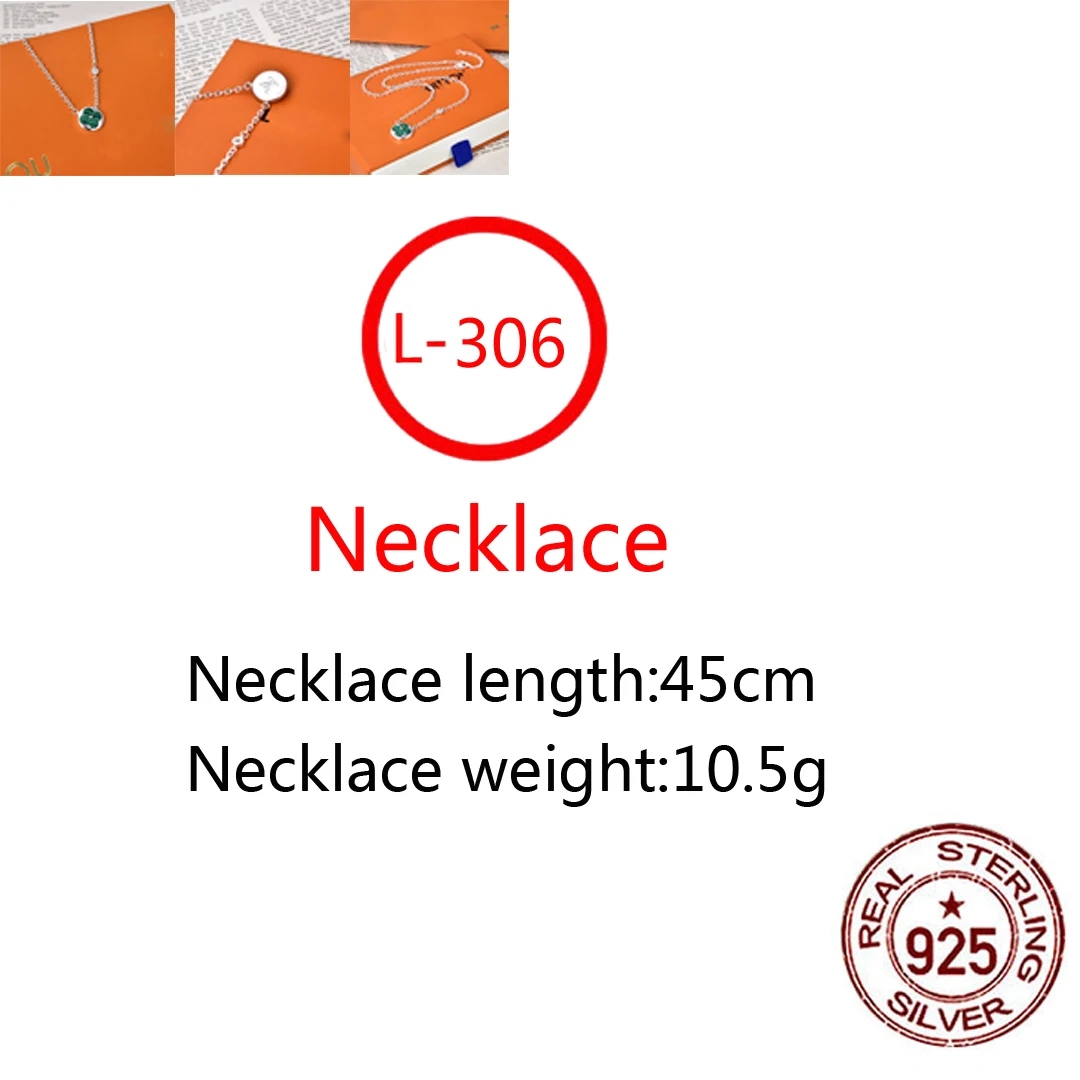 

L306 S925 Sterling Silver Necklace New Brand Couple Pattern Letter Personality Fashion Style Simple Style Gift Hot Sale