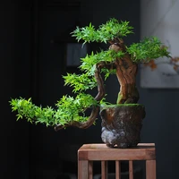 artificial pinetree potted green simulation plants fake cypress bonsai hotel office home christmas house decoration accessories