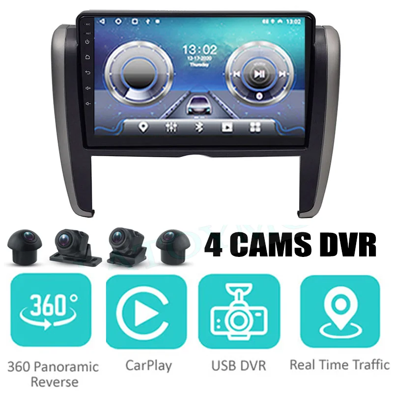 

Автомобильная аудио-навигация, стерео Carplay DVR 360 Birdview около 4G Android