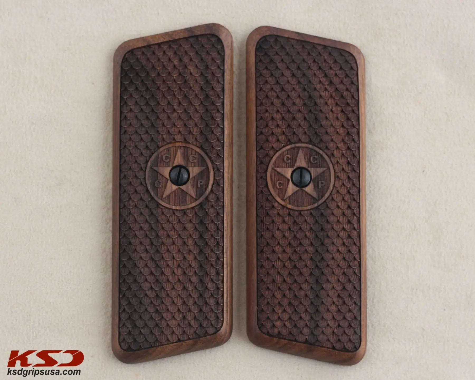

KSDGrips Brand for TOKAREV M 57 Compatible Walnut Grip for Replacement (with Python Pattern)