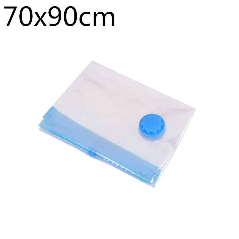 2pcs 70X90CM Hifuar 2/10 шт. Вакуумный пакет для хранения одежды посылка сжатого Организатор для гардероба компактный застегивающийся вакуумный четкая печать сумка складная сумка для хранения - Цвет: 2pcs 70X90CM