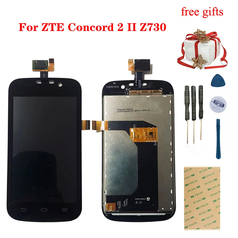 

For ZTE Concord 2 II Z730 LCD Touch Screen Digitizer Sensor Panel + LCD Display Screen Panel Module Assembly Replacement