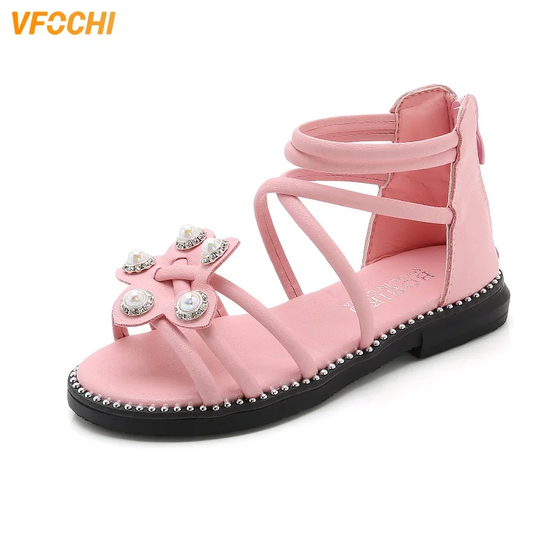 VFOCHI/Новинка летняя обувь для маленьких девочек подростков детская принцессы в