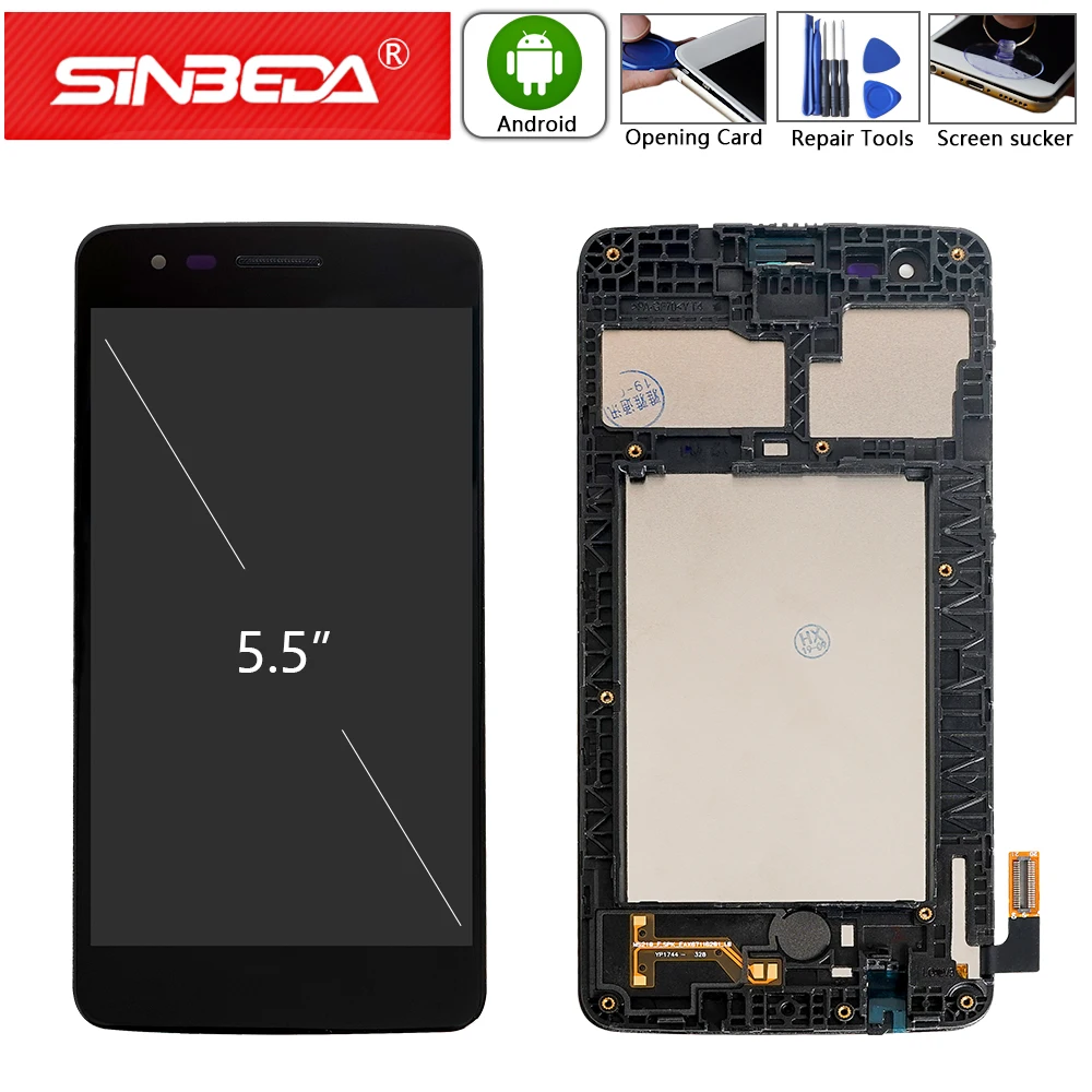 

5.0" For LG K8 2017 M210 Display LCD Digitizer Touch Screen with Frame For LG K8 2017 M210 LCD Display M200 M200N M200E