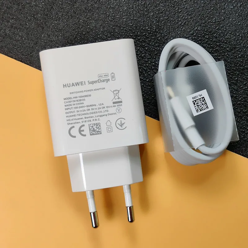 Huawei Mate 30 Pro Charger Original 40W Fast Charge Usb Wall Supercharge Adapter For P30 pro Nova 5t 5 P20 Honor 20 V20 10 | Мобильные